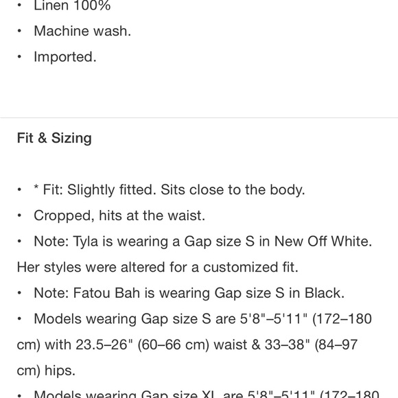 NWT Gap 100% Linen Cropped Shirt in Light Blue and White Stripe - Size Small - Picture 7 of 11